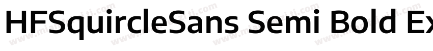 HFSquircleSans Semi Bold Expanded字体转换